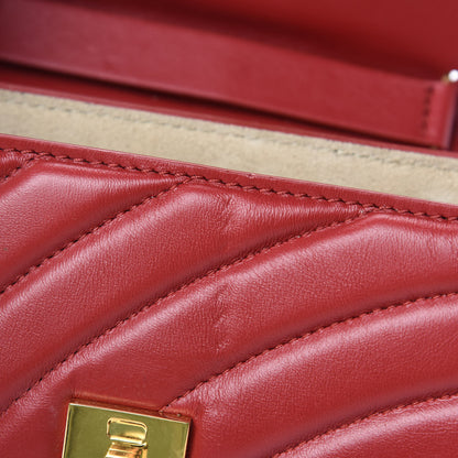 Chloe Calfskin Quilted Mini Drew Bijou Shoulder Bag Dahlia Red 10 of 13