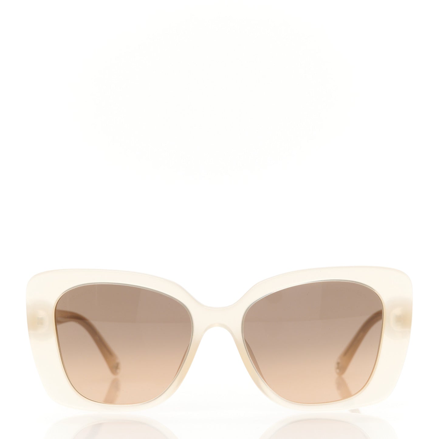 Acetate Rectangle Sunglasses 5504 Beige