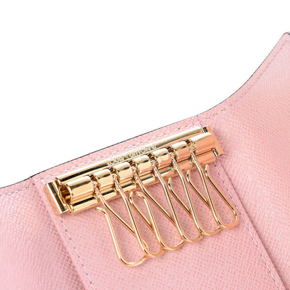 Louis Vuitton Damier Ebene Multicles 6 Key Holder Rose Ballerine 7 of 9