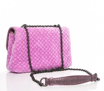 Bottega Veneta Velvet Ayers Baby Olimpia Shoulder Bag Peony 3 of 6