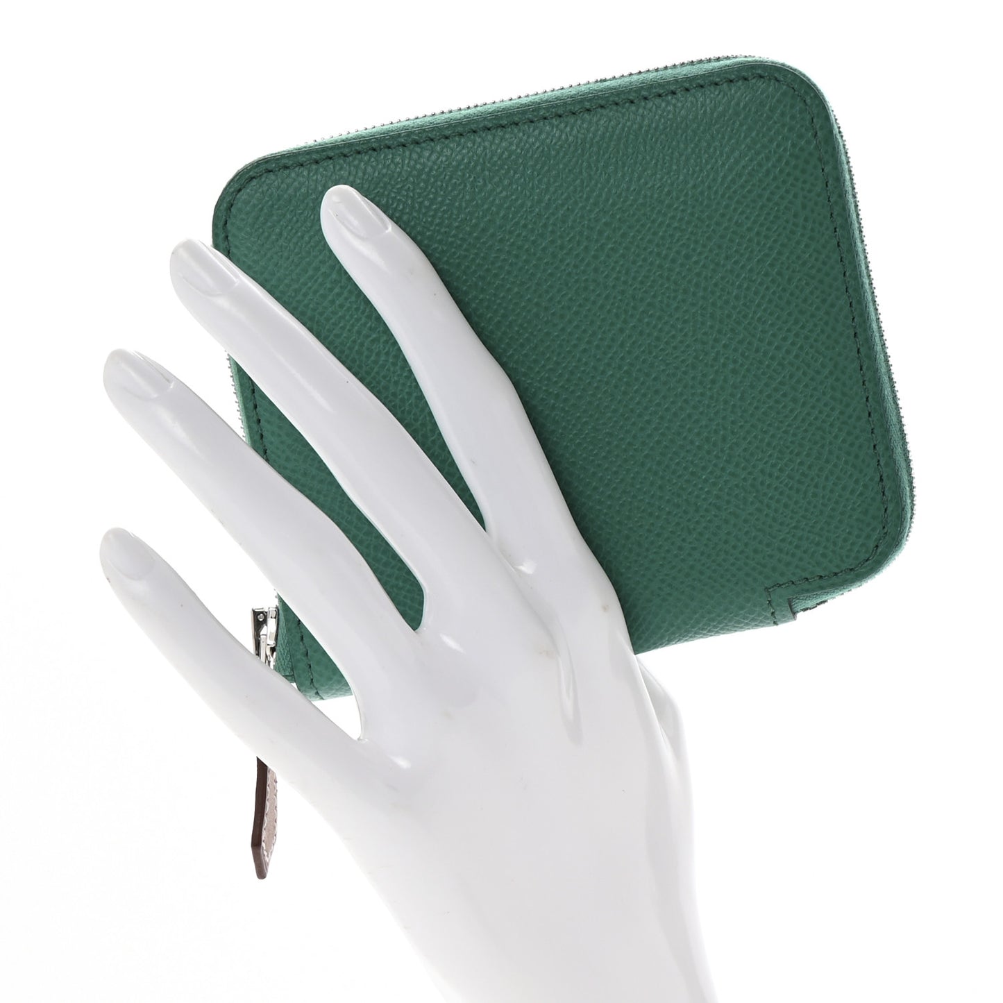 Epsom Silk'In Compact Wallet Vert Jade