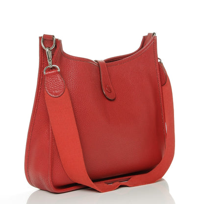 Hermes Taurillon Clemence Evelyne GM Rouge 3 of 7