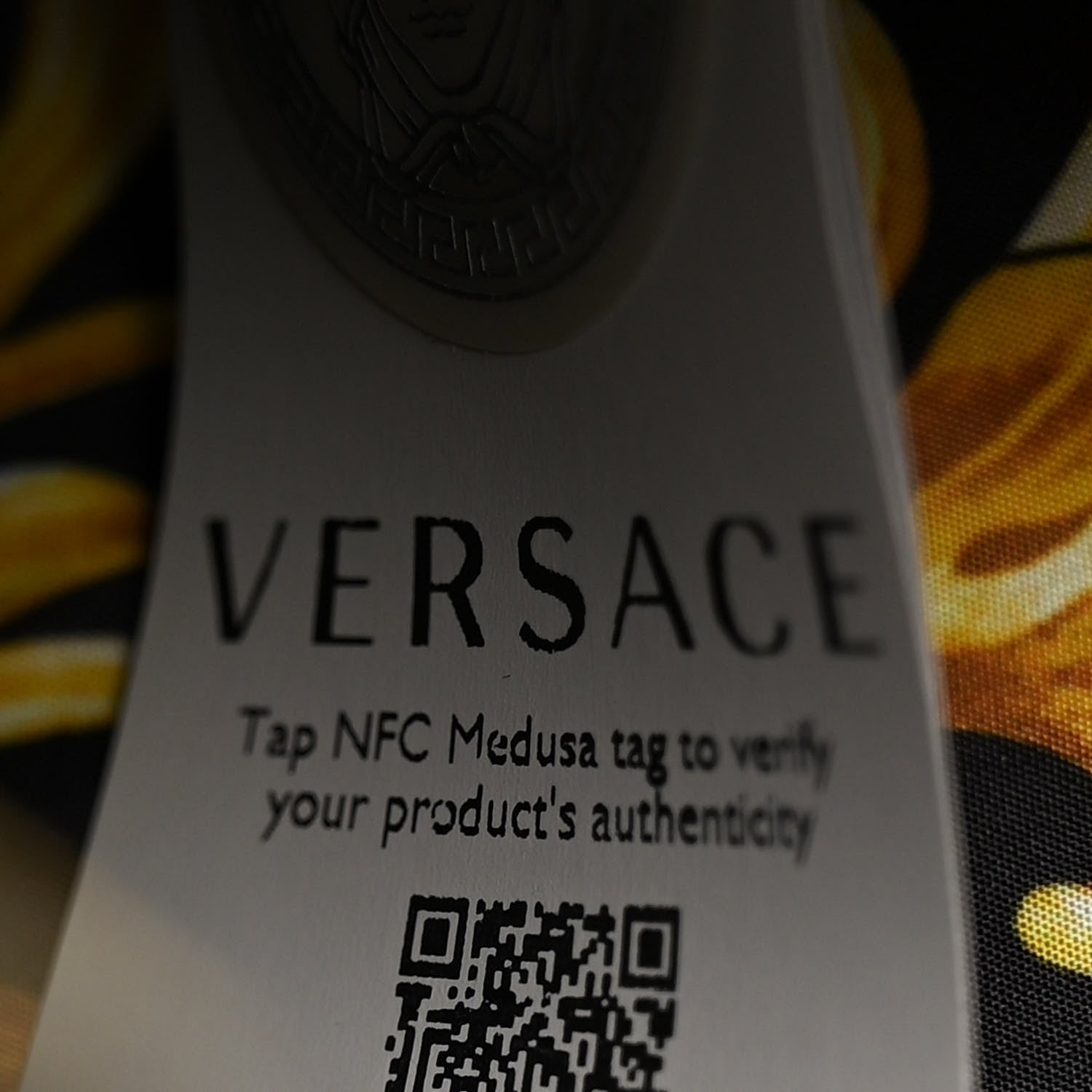 Versace Nylon Baroque Print Tote Black 8 of 12