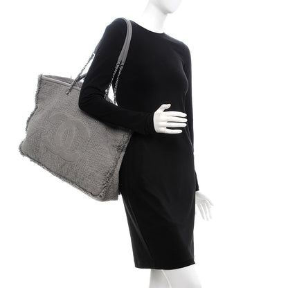 Chanel Canvas Extra Large Double Face Shopping Tote Grey 2 of 7