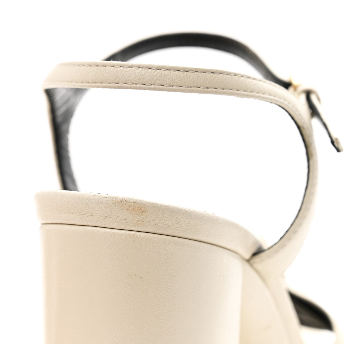 Vendome Bianca 85 Platform Sandals 36 Pearl