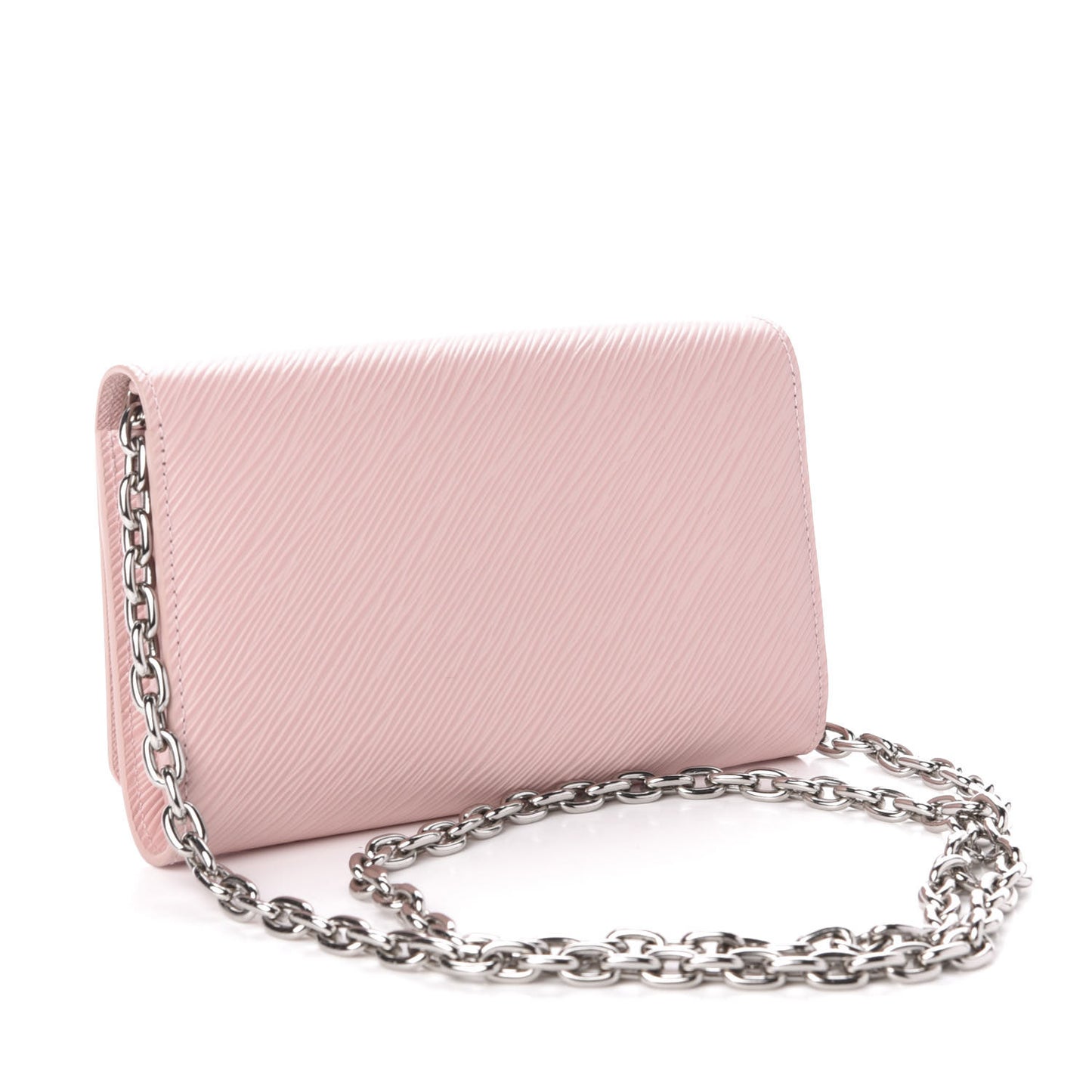 Epi Twist Chain Wallet Rose Ballerine