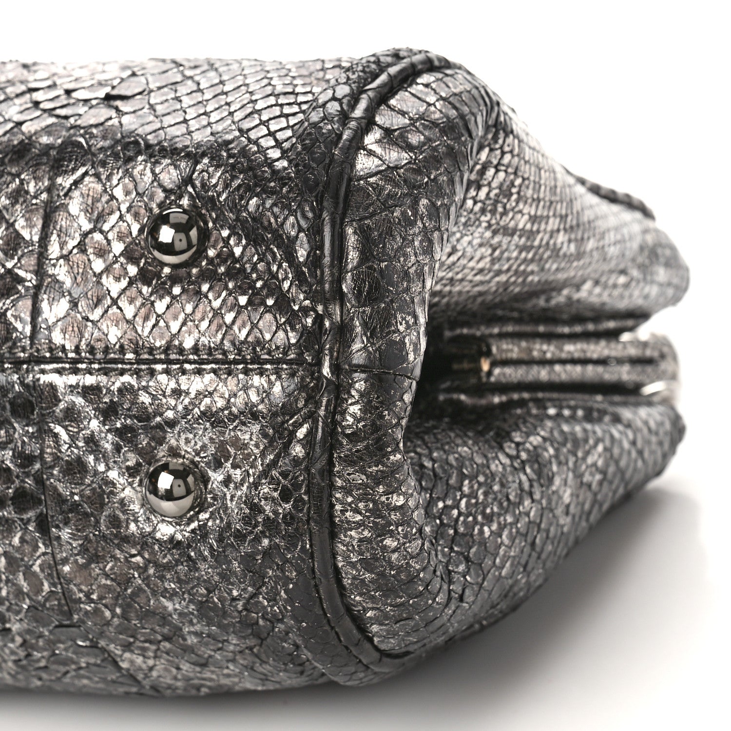 Chanel Metallic Python Small Perfect Day Tote Silver 10 of 11