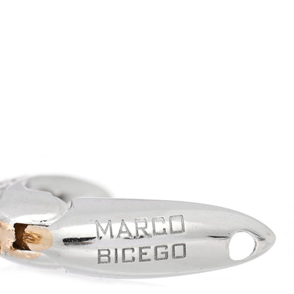 Marco Bicego 18K Yellow White Gold Diamond Confetti Drop Earrings 4 of 5