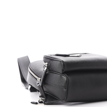 Prada Saffiano Sling Backpack Black 5 of 9