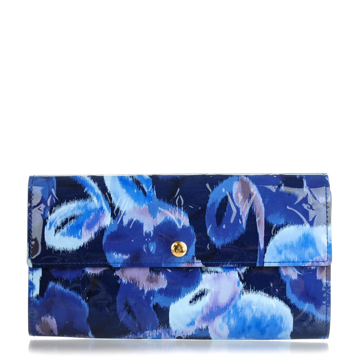 Louis Vuitton Vernis Ikat Sarah Wallet Grand Blue 1 of 9