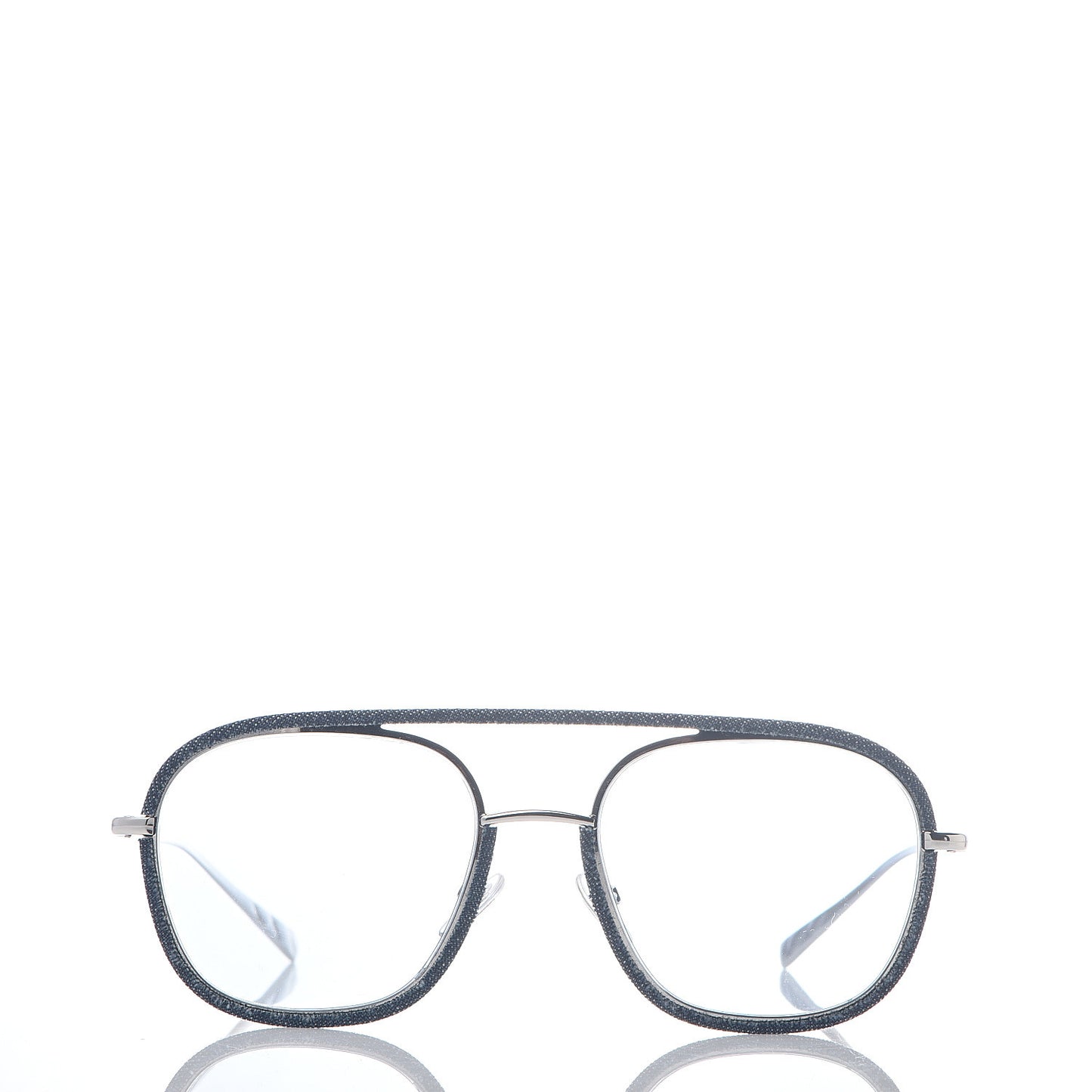 Metal Denim Pilot Sunglasses 4249-J Gold Blue