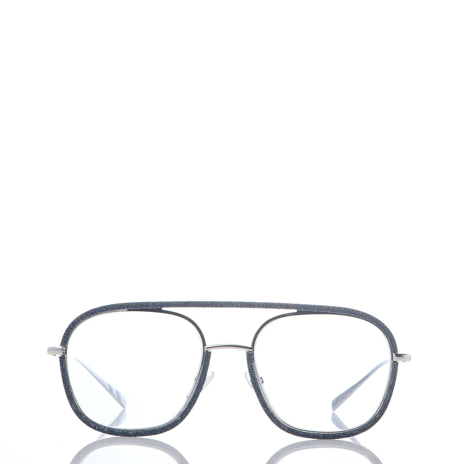 Chanel Metal Denim Pilot Sunglasses 4249-J Gold Blue 2 of 6