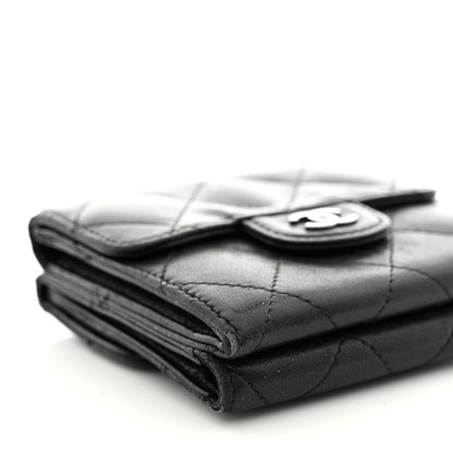 Chanel Lambskin Quilted Double Sided Wallet Black 10 of 16