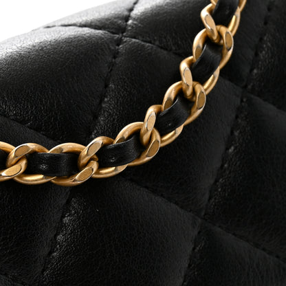 Chanel Calfskin Quilted Triple Flap Black 12 of 12