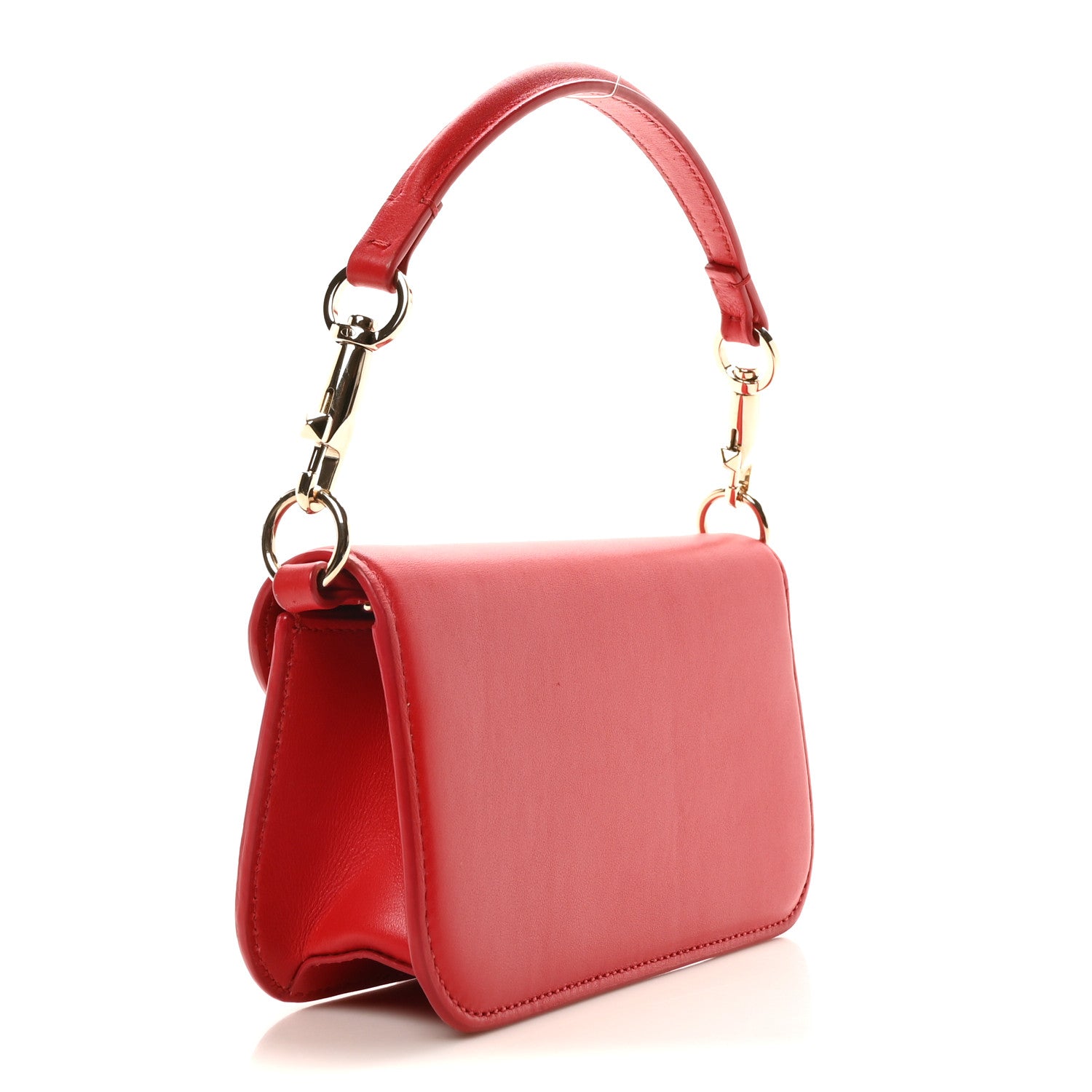 Valentino Garavani Calfskin Enamel Vlogo Small Loco Shoulder Bag