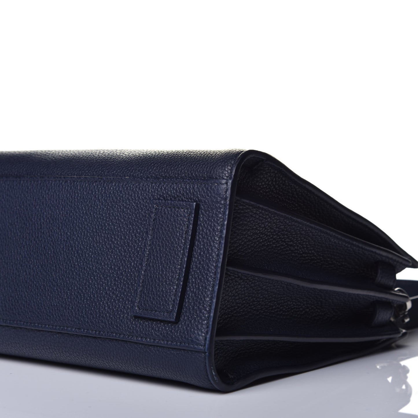 Grained Calfskin Baby Supple Sac De Jour Navy