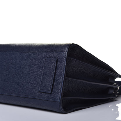 Saint Laurent Grained Calfskin Baby Supple Sac De Jour Navy 8 of 8