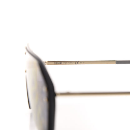Fendi FF Fabulous Shield Sunglasses FF M0039/G/S Black 5 of 7