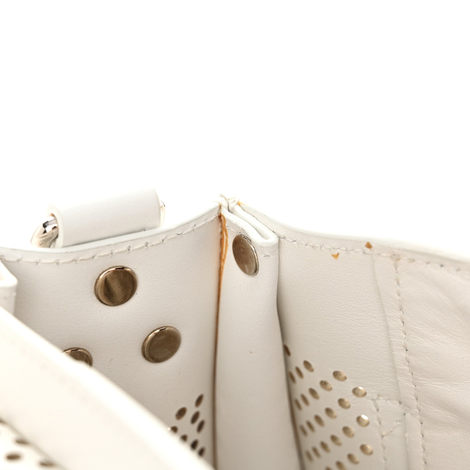 Proenza Schouler Lambskin Perforated Medium PS1 Satchel White 10 of 12
