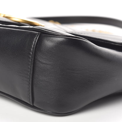 Gucci Calfskin Matelasse Small GG Marmont Shoulder Bag Black 10 of 10