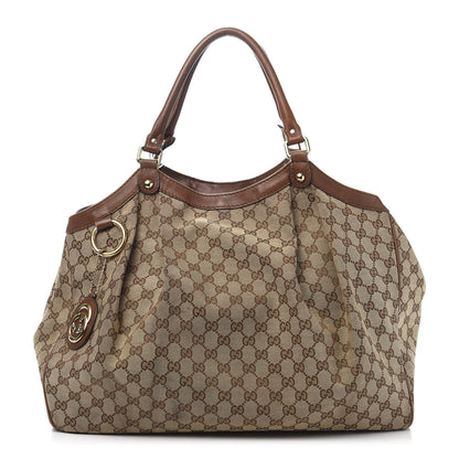 Gucci Monogram Large Sukey Tote Dark Brown 1 of 17