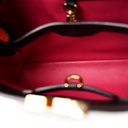 Louis Vuitton Taurillon Capucines BB Black 6 of 14