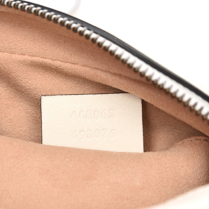 Gucci Calfskin Matelasse Mini GG Marmont Chain Shoulder Bag White 13 of 13