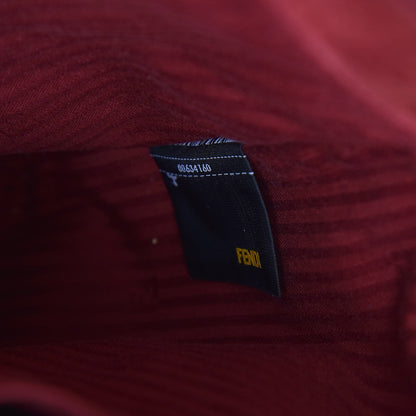 Fendi Vitello Elite Regular 2Jours Tote Rosso Scuro Ciliegia 9 of 11
