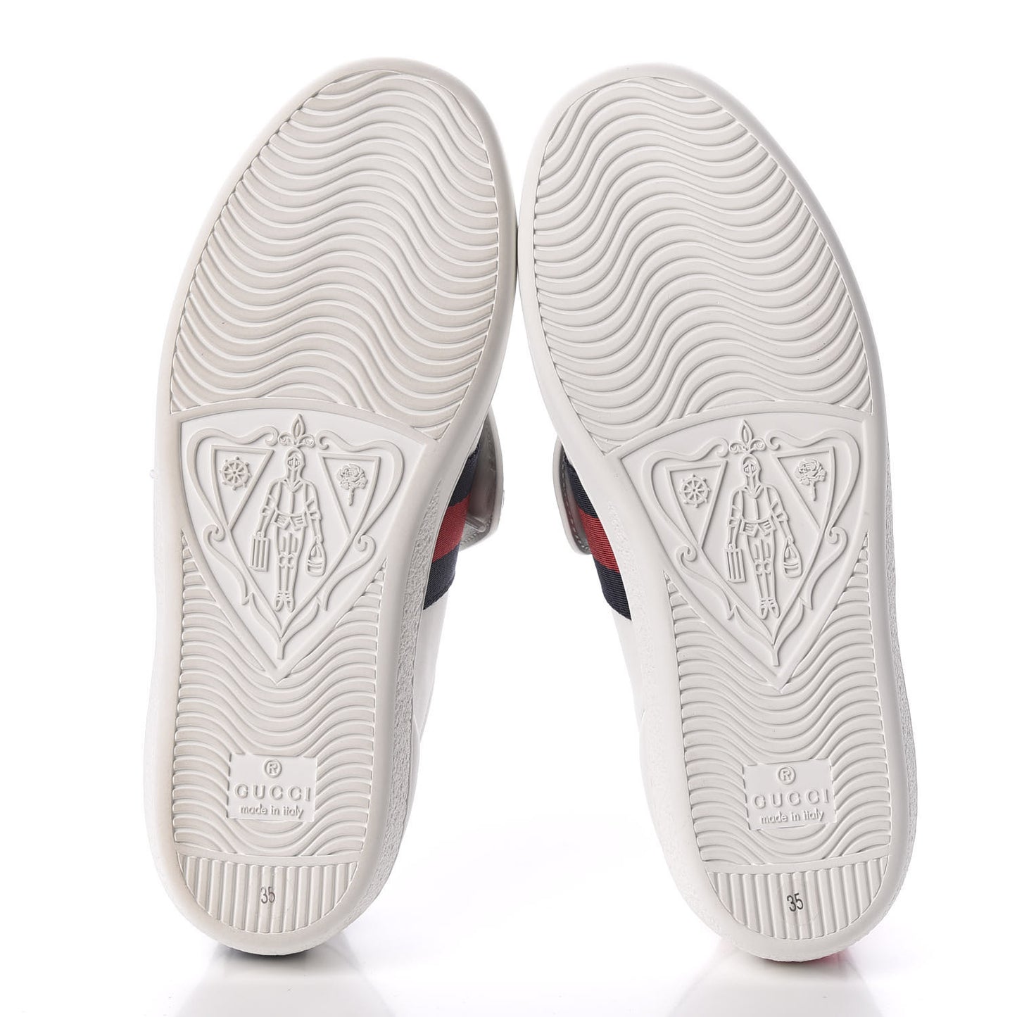 Calfskin Ayers Web Blind for Love Embroidered Womens Ace Sneakers 35 White