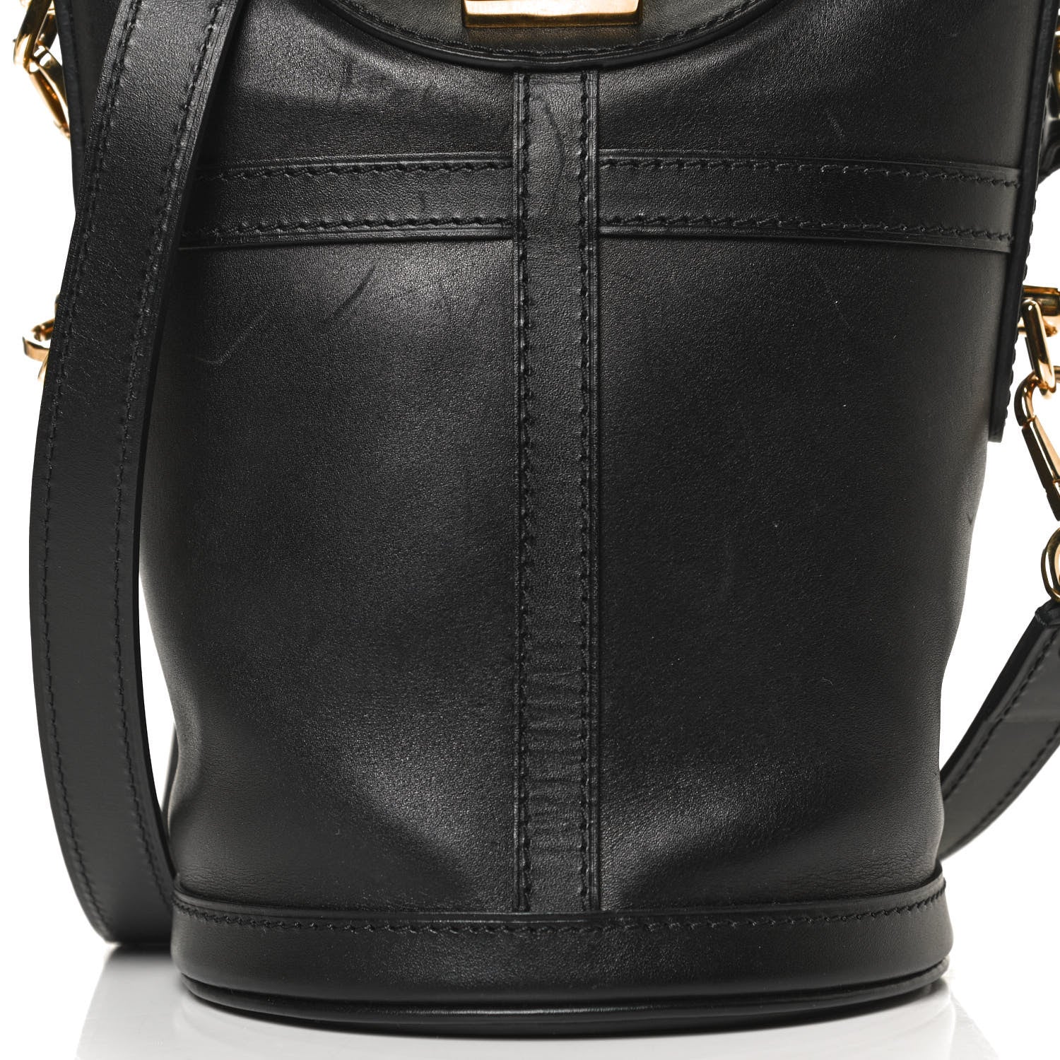Louis Vuitton Calfskin Duffle Bag Black 7 of 10