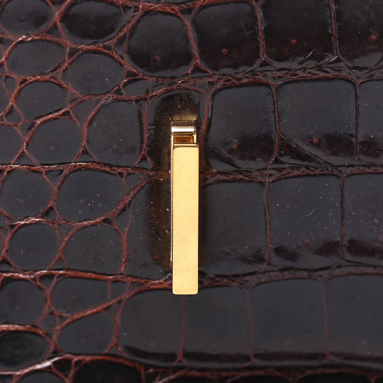 Hermes Shiny Porosus Crocodile Birkin 35 Cocoan 25 of 31