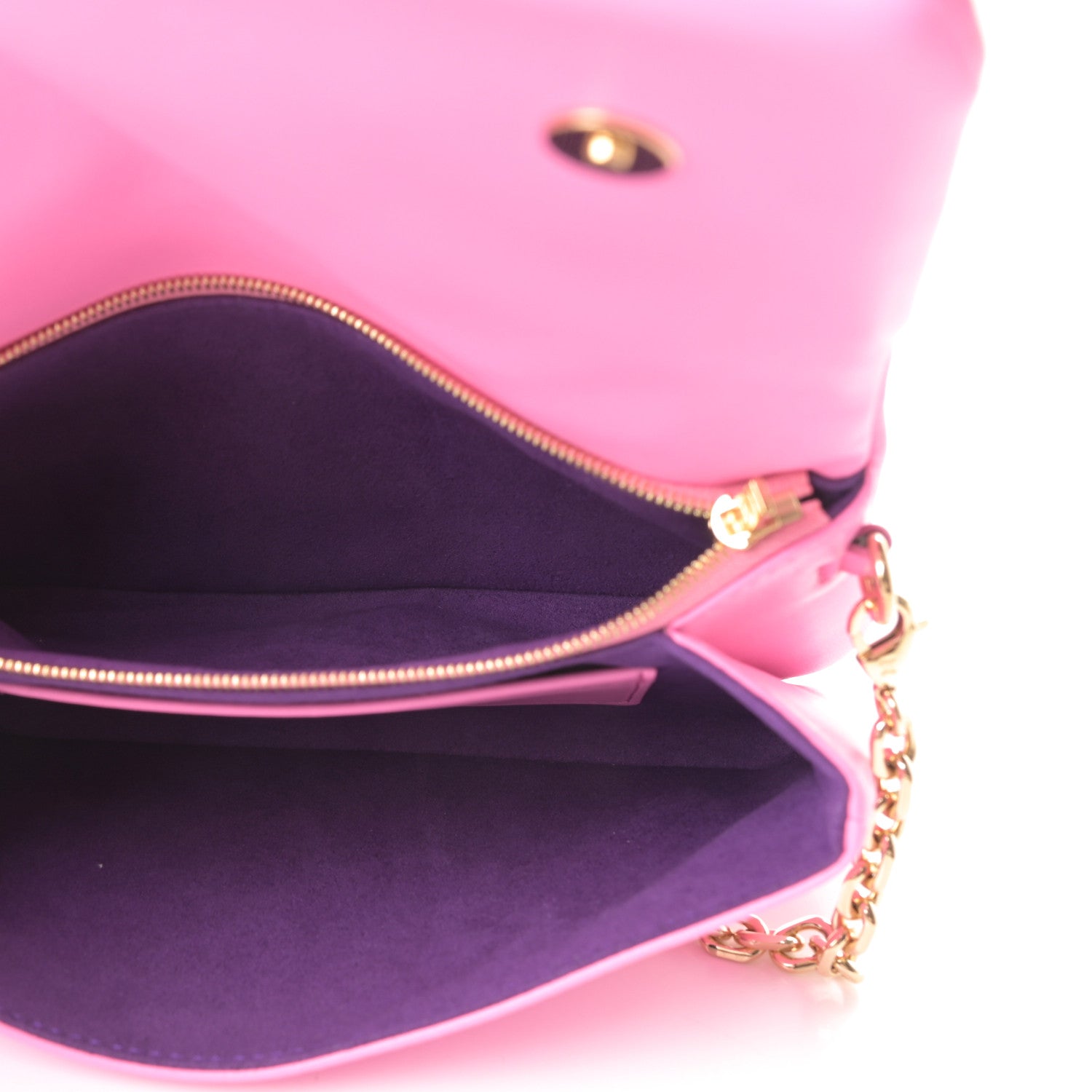 Louis Vuitton Lambskin Embossed Monogram Vuittamins Pochette Coussin Rose Violet 5 of 10
