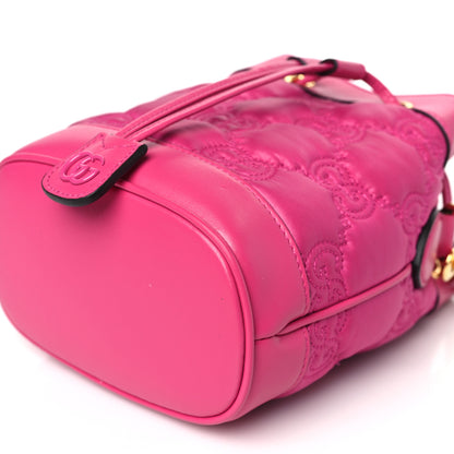 Gucci Nylon Calfskin Enamel GG Matelasse Bucket Bag Lovely 9 of 10