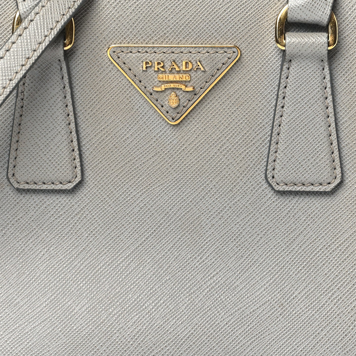 Saffiano Mini Galleria Double Zip Tote Marmo