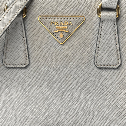 Prada Saffiano Mini Galleria Double Zip Tote Marmo 8 of 12