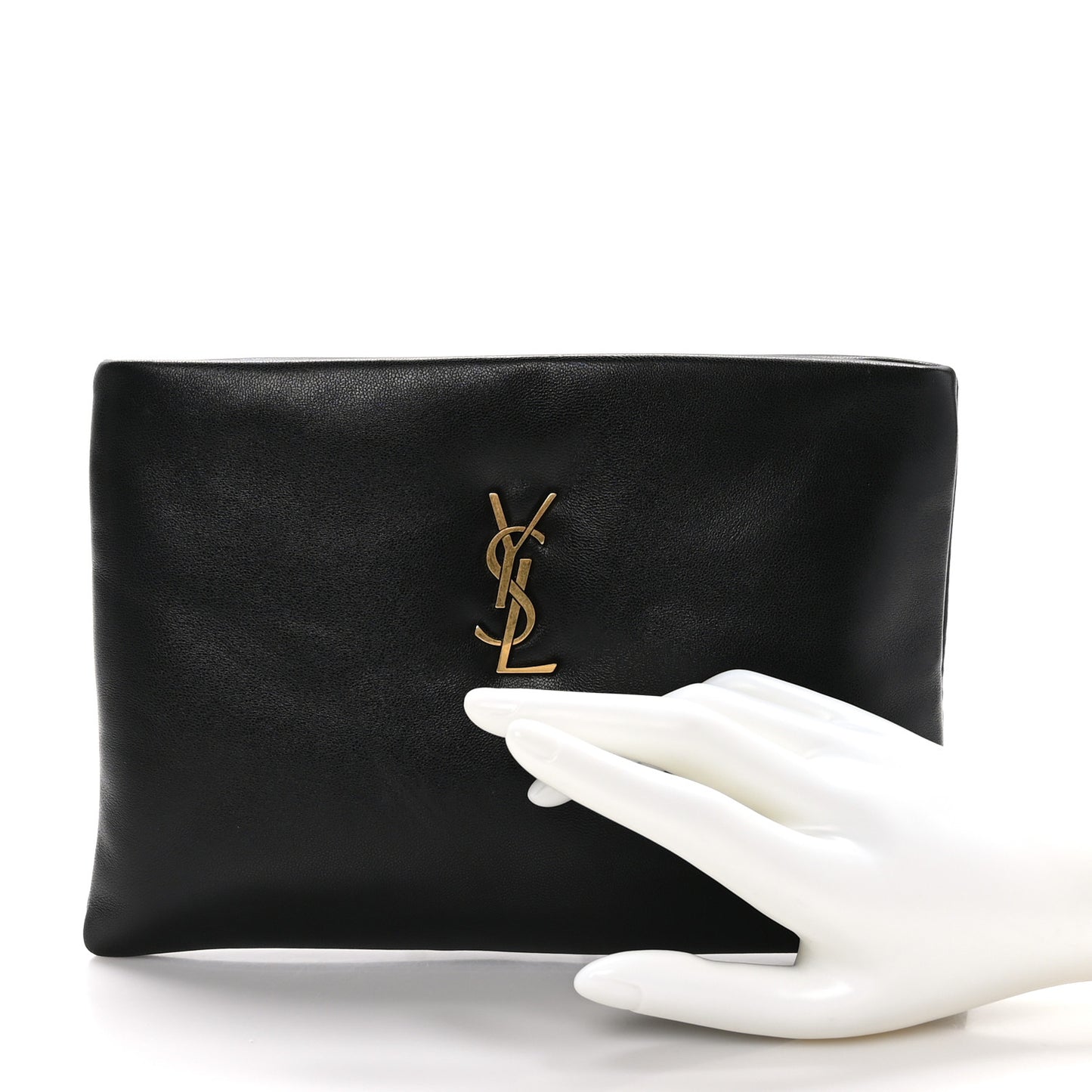 Lambskin Small Calypso Pouch Black