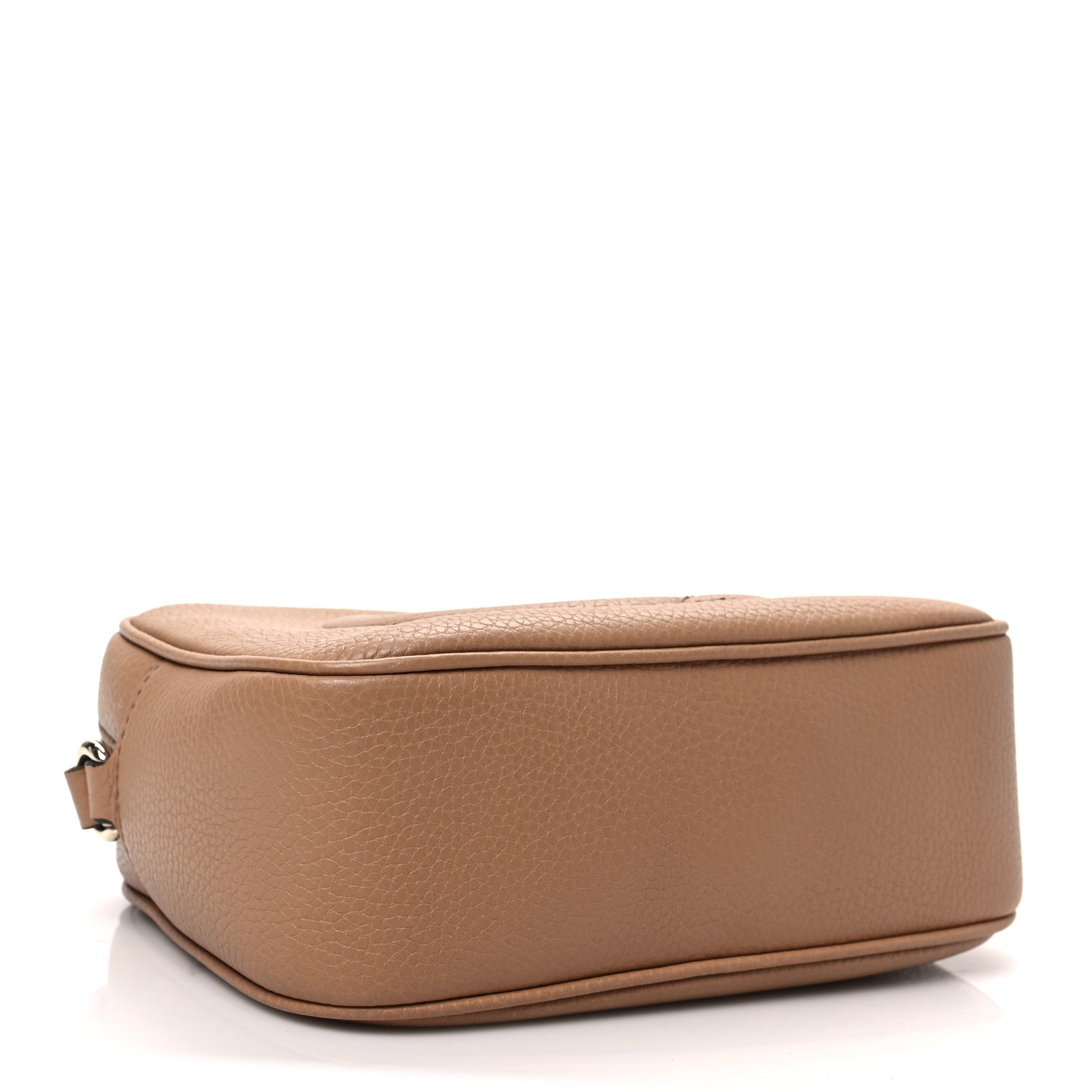 Pebbled Calfskin Small Soho Disco Bag Camelia