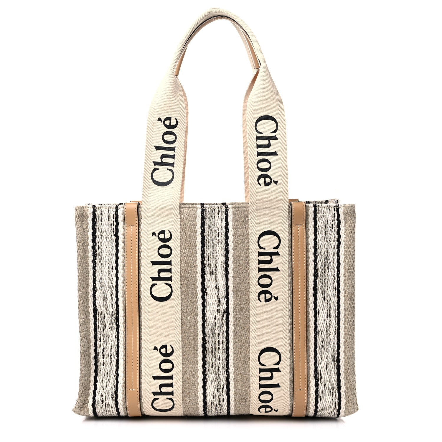 Chloe Knit Medium Woody Ribbon Tote Multicolor 1 of 12