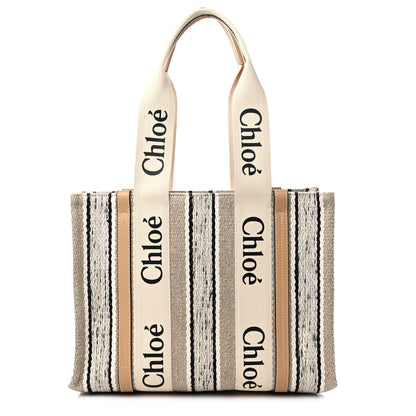 Chloe Knit Medium Woody Ribbon Tote Multicolor 1 of 12