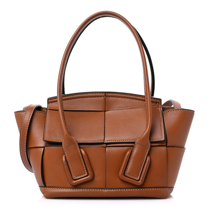 Bottega Veneta French Calfskin Maxi Intrecciato Mini Arco Wood 1 of 11