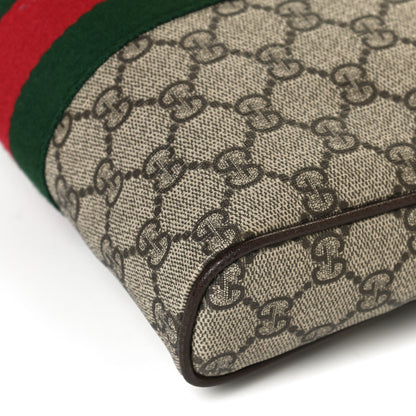 Gucci GG Supreme Monogram Web Small Ophidia Messenger Bag Brown 11 of 12