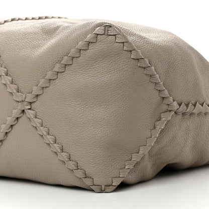 Bottega Veneta Washed Cervo Deerskin Large Hobo Light Grey 10 of 15