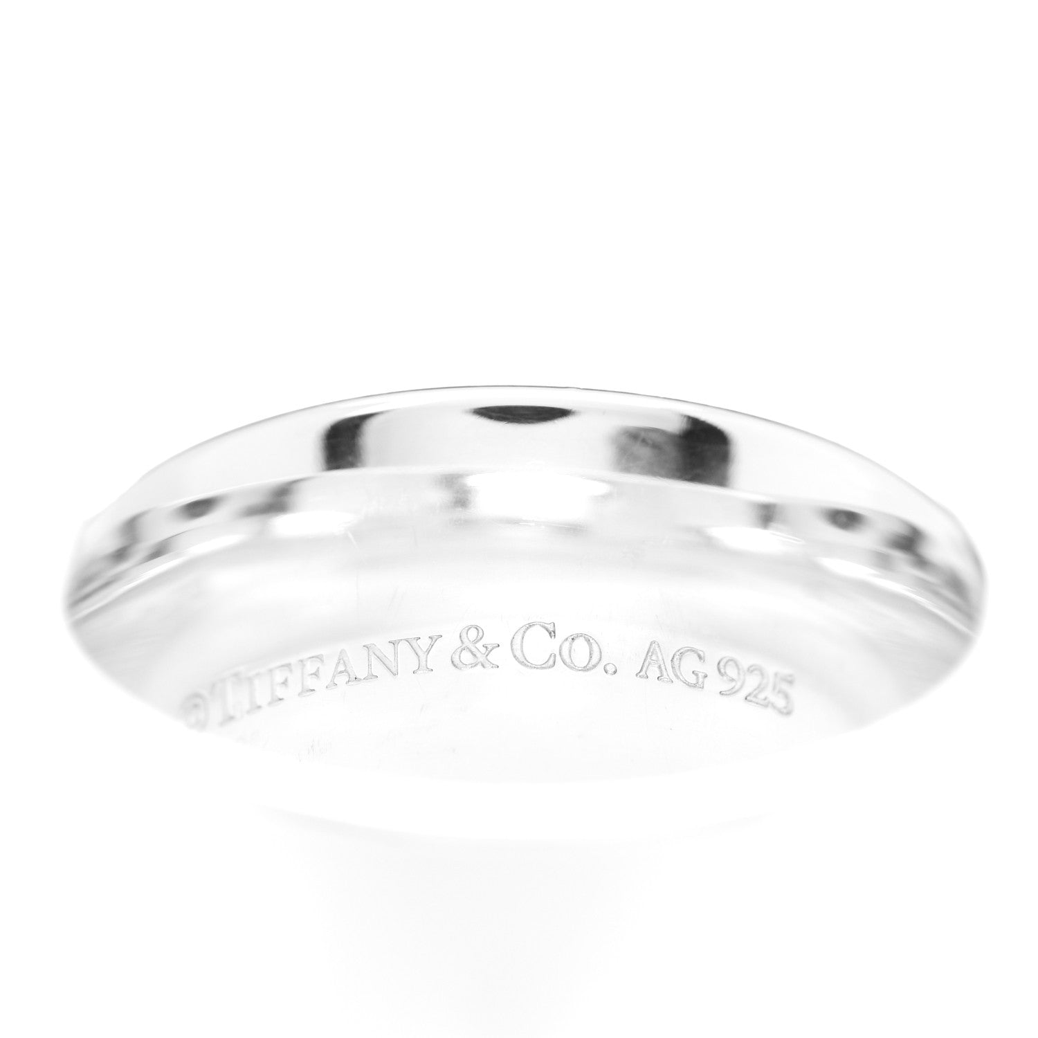 Tiffany Sterling Silver Wide 1837 Ring 56 7.5 4 of 4