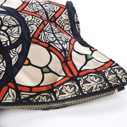 Alexander McQueen Silk Stained Glass De Manta Clutch White 10 of 12