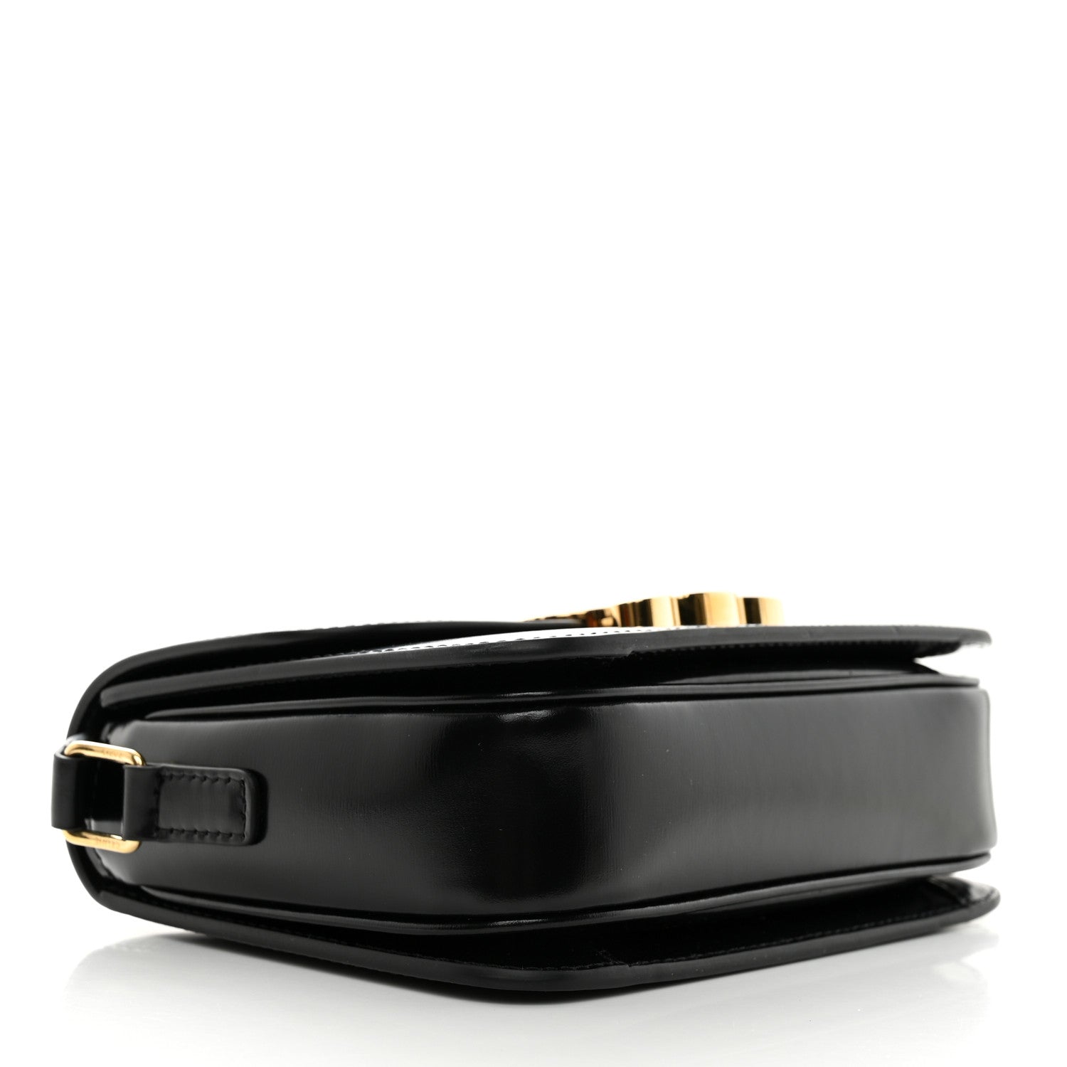 Celine Shiny Calfskin Teen Triomphe Black 4 of 10