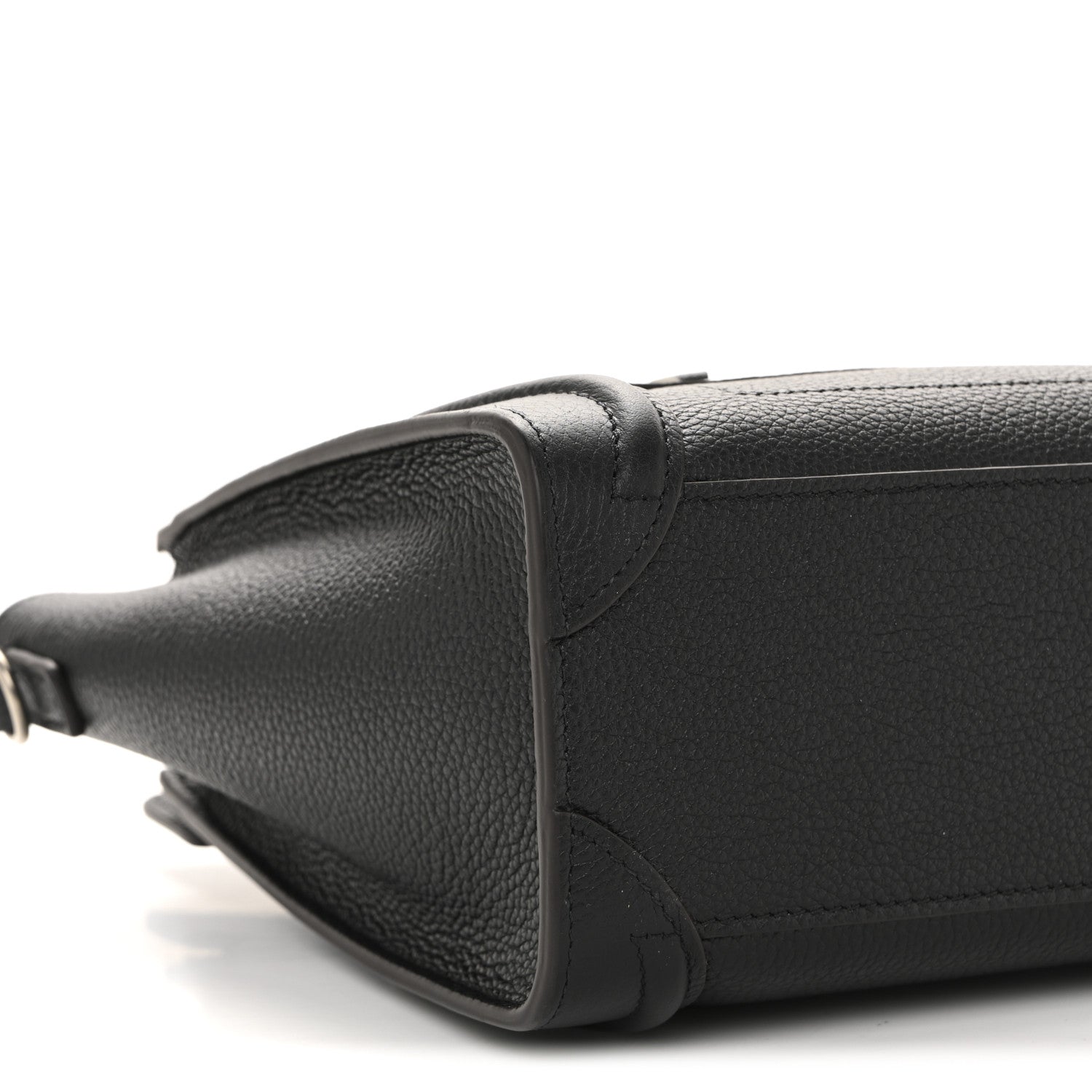 Celine Drummed Calfskin Nano Luggage Black 9 of 12