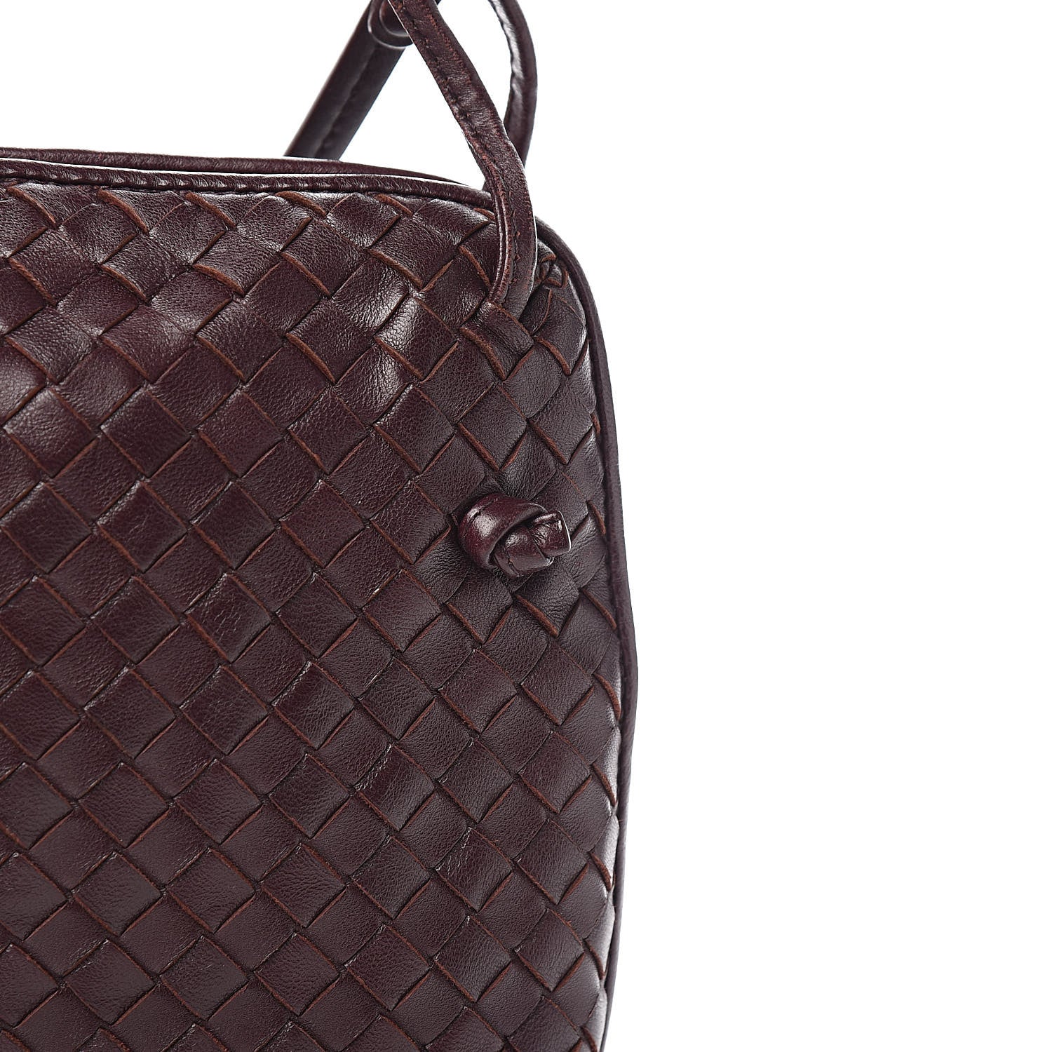 Bottega Veneta Nappa Intrecciato Nodini Crossbody Messenger Aubergine 12 of 14