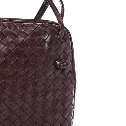 Bottega Veneta Nappa Intrecciato Nodini Crossbody Messenger Aubergine 12 of 14
