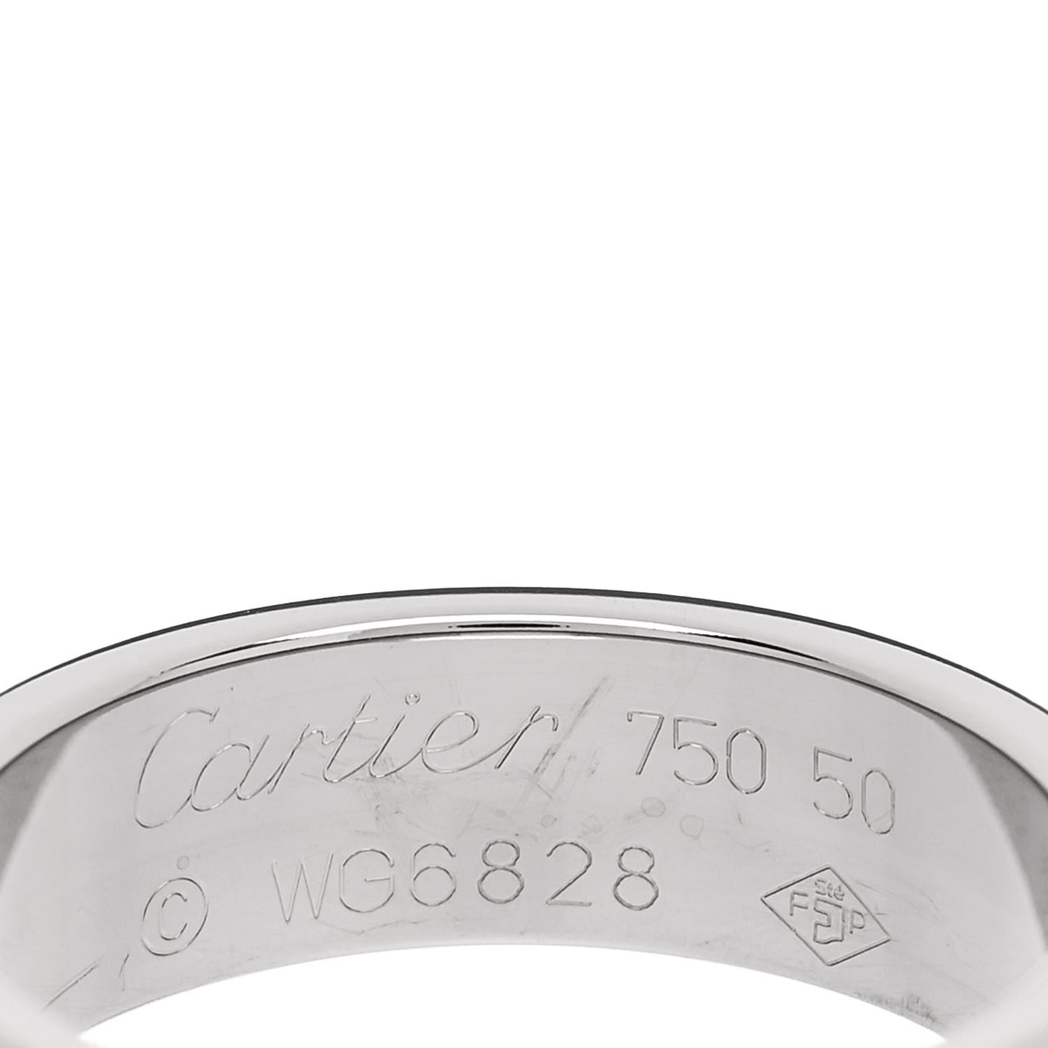 Cartier 18K White Gold 5.5mm LOVE Ring 50 5.25 4 of 5