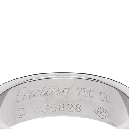 Cartier 18K White Gold 5.5mm LOVE Ring 50 5.25 4 of 5